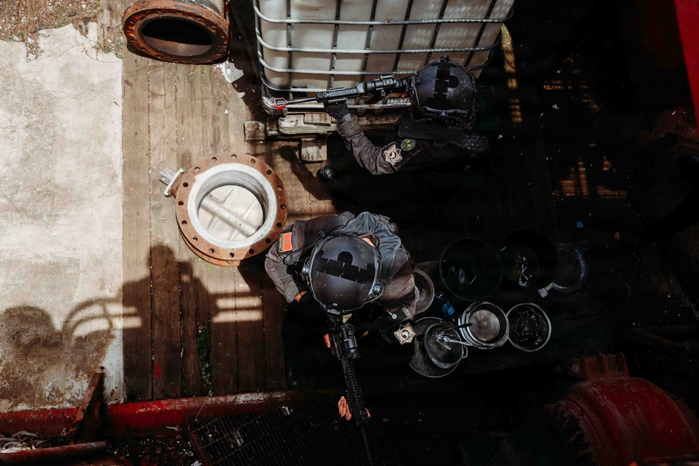 Moroccan special operations forces conduct VBSS training during Flintlock 26