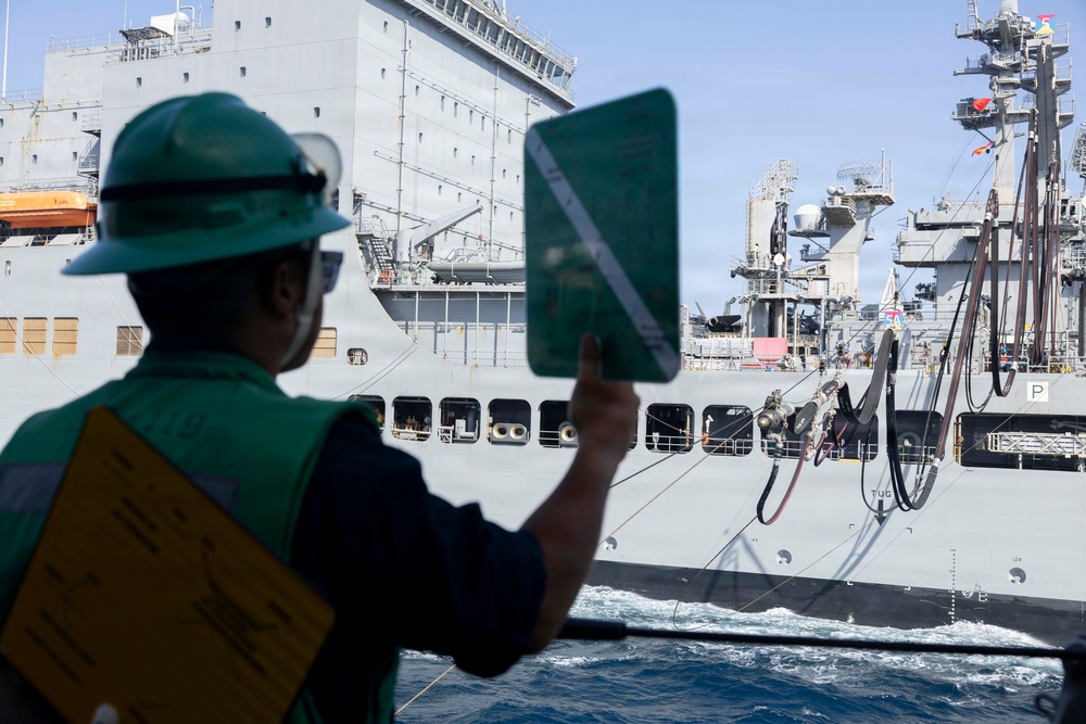 Delbert D. Black Conducts a Replenishment-at-Sea