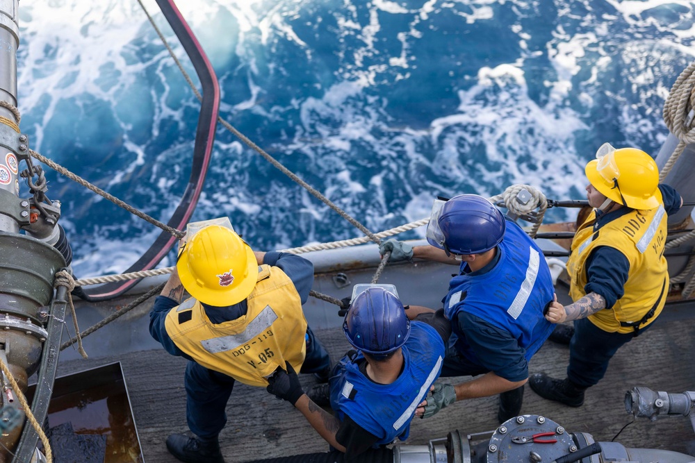 Delbert D. Black Conducts a Replenishment-at-Sea