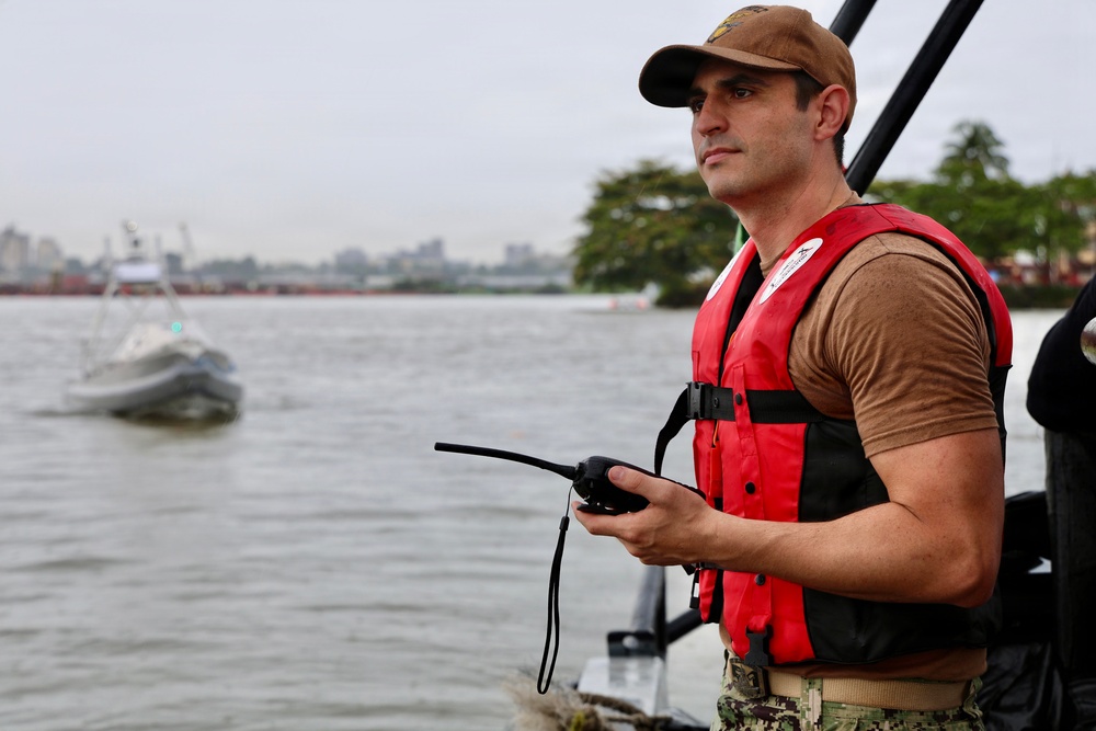 CTF 66 Conducts Autonomous Systems Demonstration During Obangame Express 2026