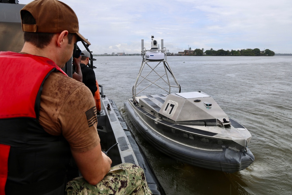 CTF 66 Conducts Autonomous Systems Demonstration During Obangame Express 2026