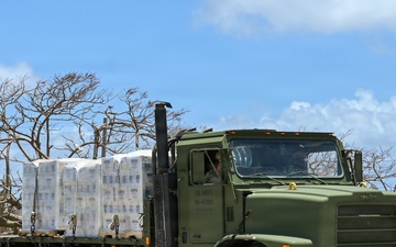 In wake of Typhoon Sinlaku, NMCB-1’s Seabees help deliver water to Saipan community