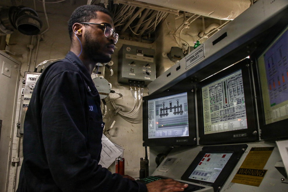 Frank E. Petersen Jr. Conducts Daily Operations