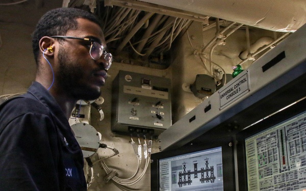 Frank E. Petersen Jr. Conducts Daily Operations