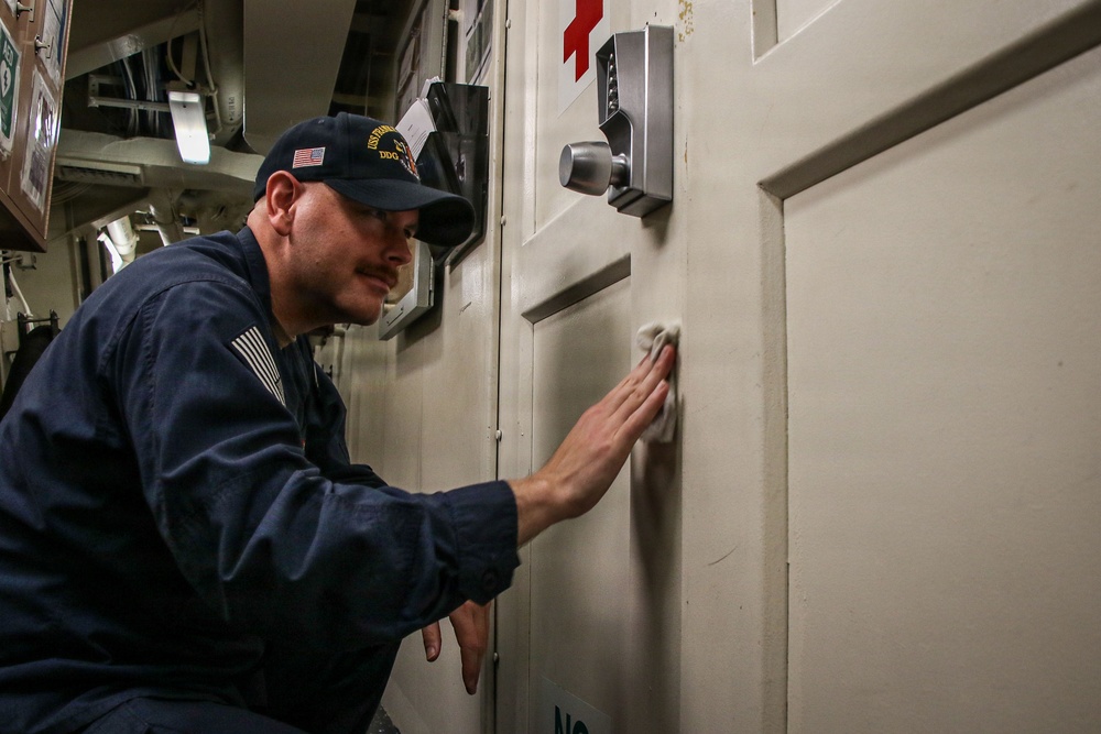 Frank E. Petersen Jr. Conducts Daily Operations