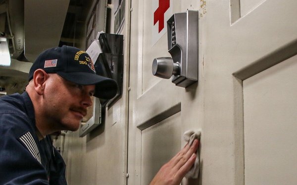 Frank E. Petersen Jr. Conducts Daily Operations