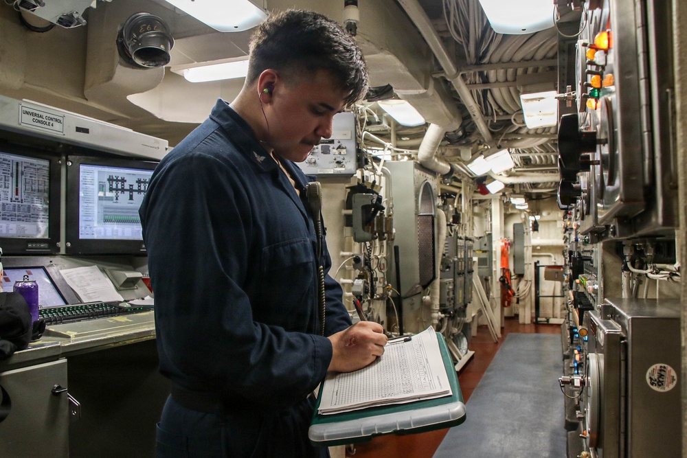 Frank E. Petersen Jr. Conducts Daily Operations