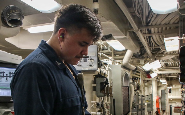 Frank E. Petersen Jr. Conducts Daily Operations