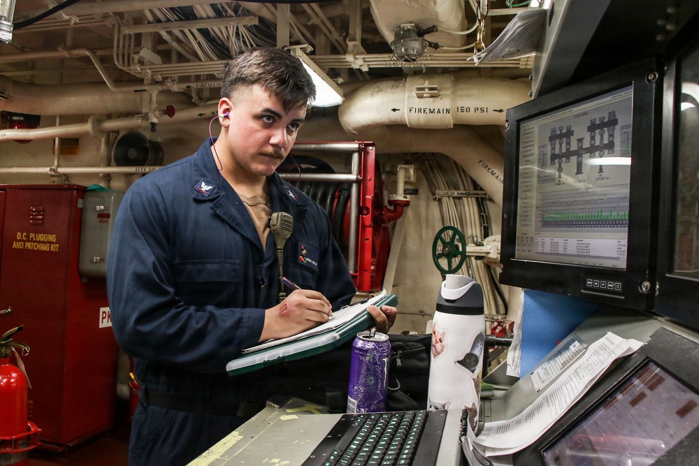 Frank E. Petersen Jr. Conducts Daily Operations