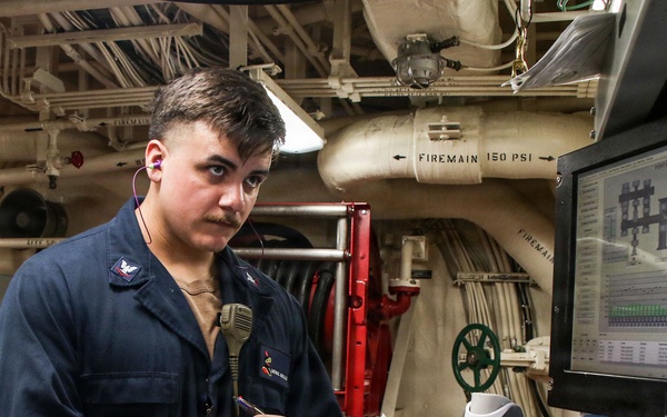 Frank E. Petersen Jr. Conducts Daily Operations