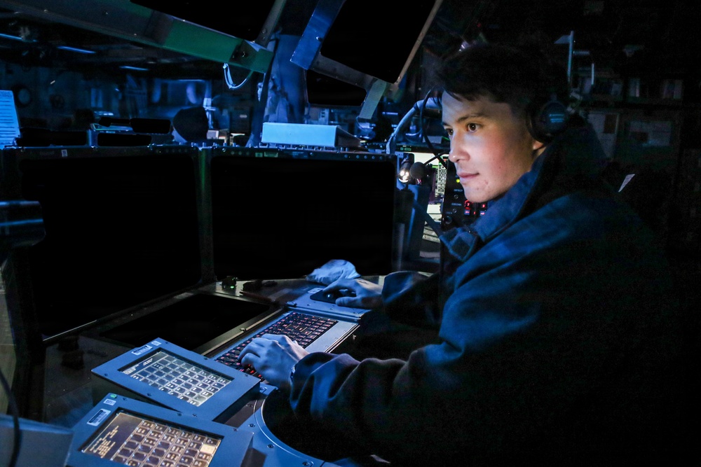 Frank E. Petersen Jr. Sailors Stand Watch