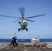 Frank E. Petersen Jr. Conducts Vertical Replenishment-at-Sea with Wally Schirra