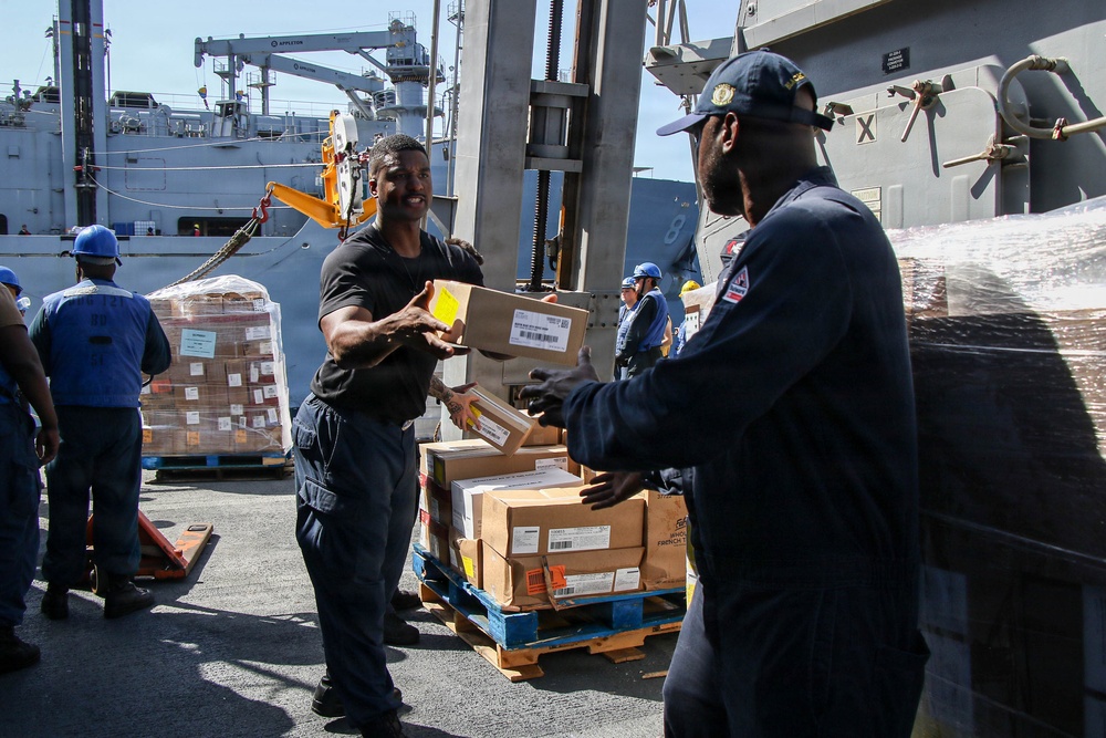 Frank E. Petersen Jr. Conducts Replenishment-at-Sea with Wally Schirra
