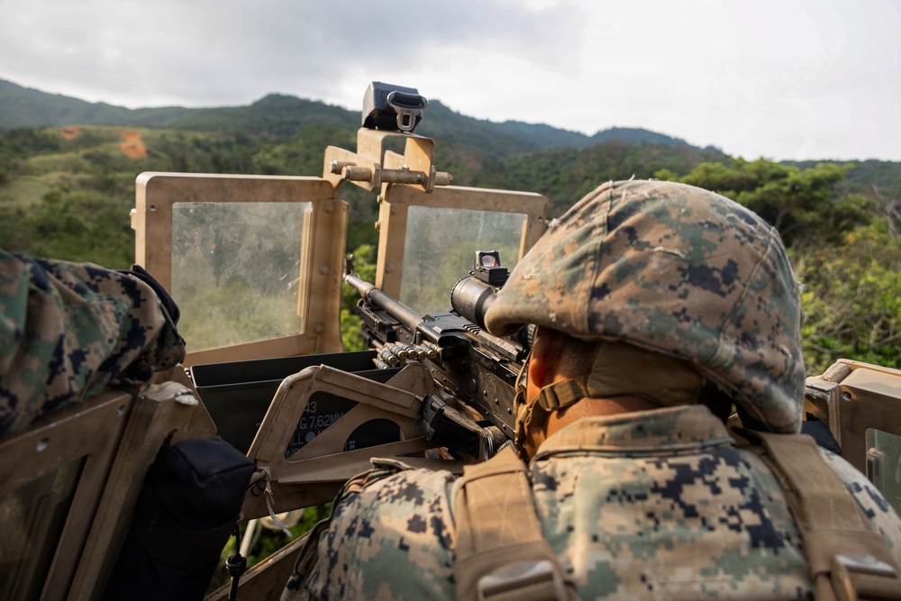 U.S. Marines Conduct a Mounted Live Fire Range