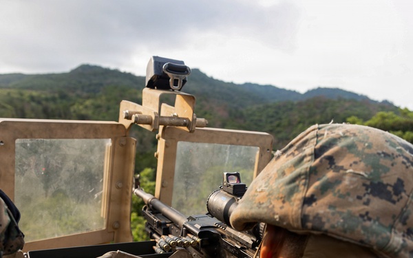 U.S. Marines Conduct a Mounted Live Fire Range