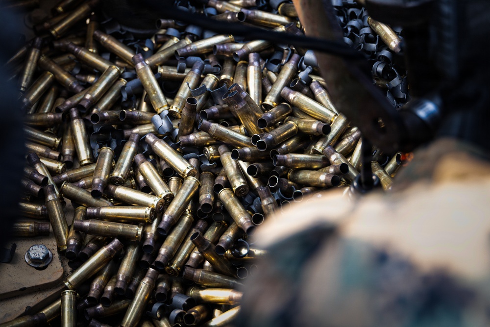 U.S. Marines Conduct a Mounted Live Fire Range