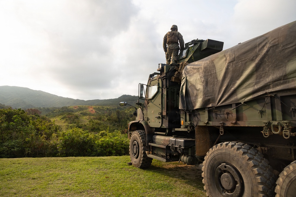U.S. Marines Conduct a Mounted Live Fire Range