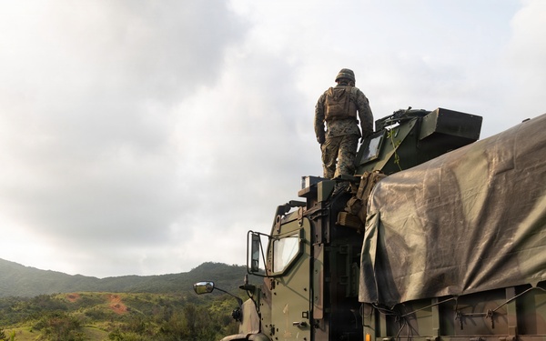 U.S. Marines Conduct a Mounted Live Fire Range