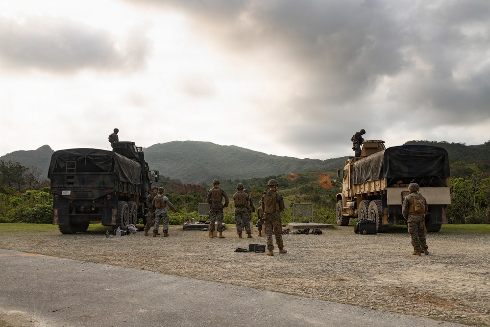 U.S. Marines Conduct a Mounted Live Fire Range