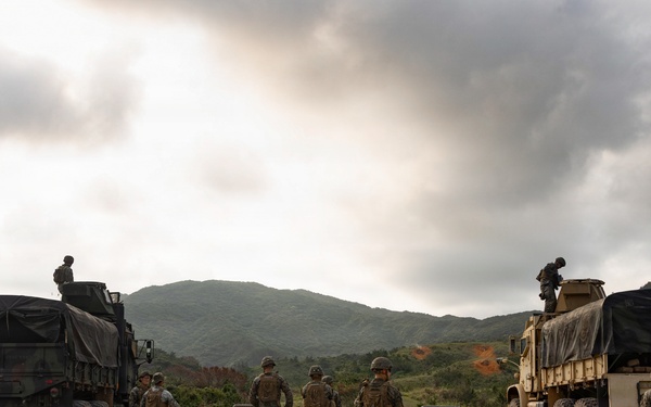U.S. Marines Conduct a Mounted Live Fire Range