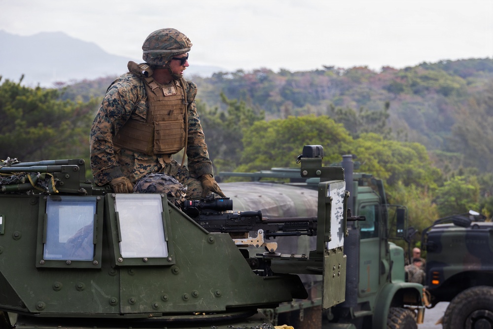 U.S. Marines Conduct a Mounted Live Fire Range