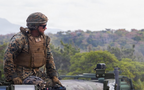 U.S. Marines Conduct a Mounted Live Fire Range