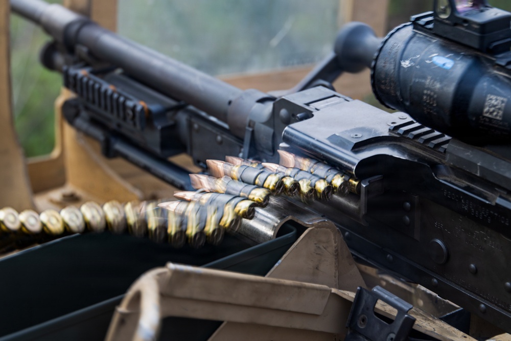 U.S. Marines Conduct a Mounted Live Fire Range