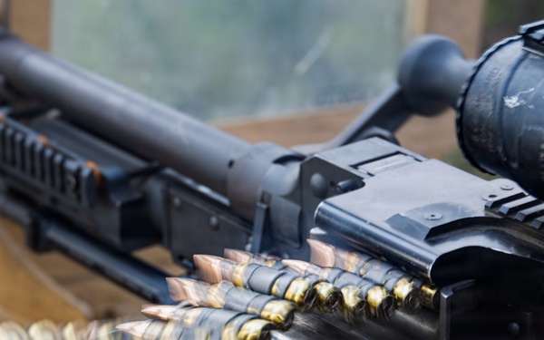 U.S. Marines Conduct a Mounted Live Fire Range