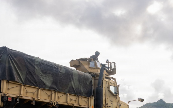 U.S. Marines Conduct a Mounted Live Fire Range