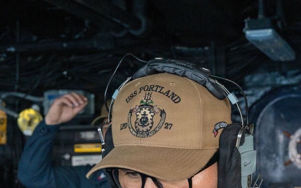 USS Portland Sailors and Marines Conduct Routine Operations