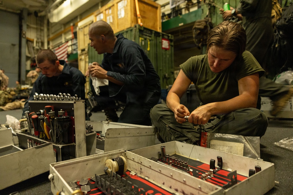 USS Portland Sailors and Marines Conduct Routine Operations