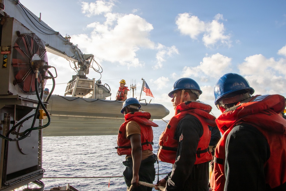 USS Portland Prepares for Typhoon Sinlaku Relief Efforts