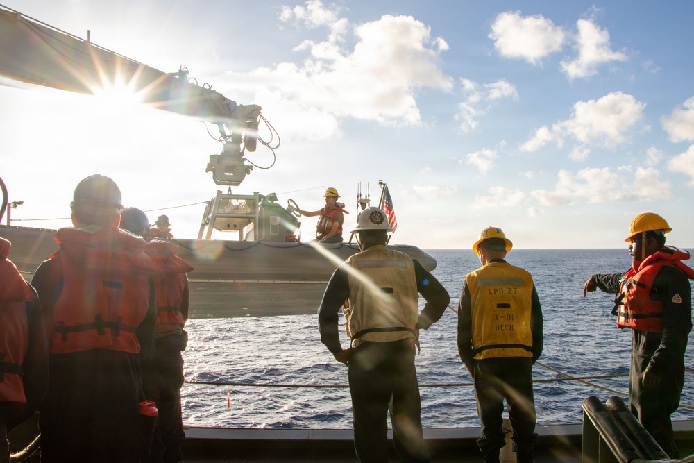 USS Portland Prepares for Typhoon Sinlaku Relief Efforts
