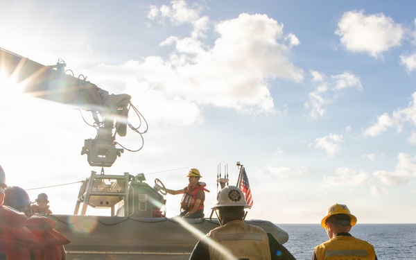 USS Portland Prepares for Typhoon Sinlaku Relief Efforts
