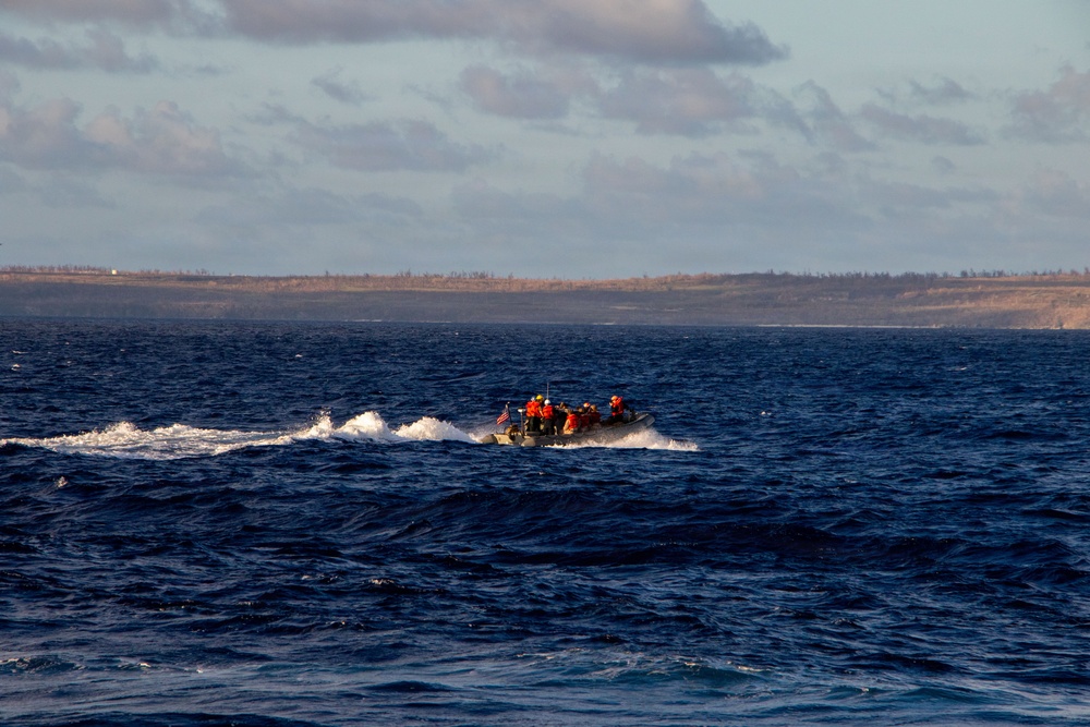 USS Portland Prepares for Typhoon Sinlaku Relief Efforts