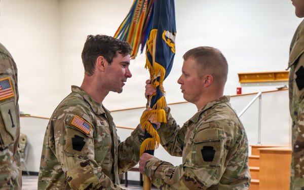 1-110th Infantry Regiment holds change of command ceremony
