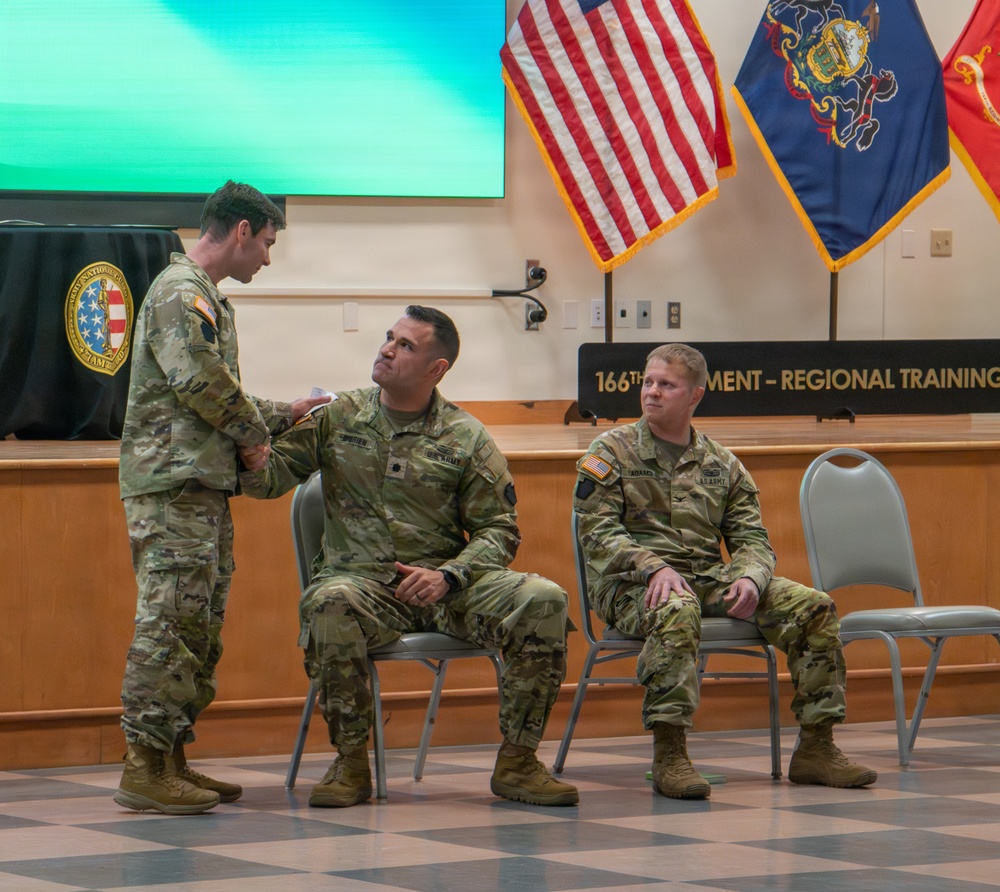 1-110th Infantry Regiment holds change of command ceremony