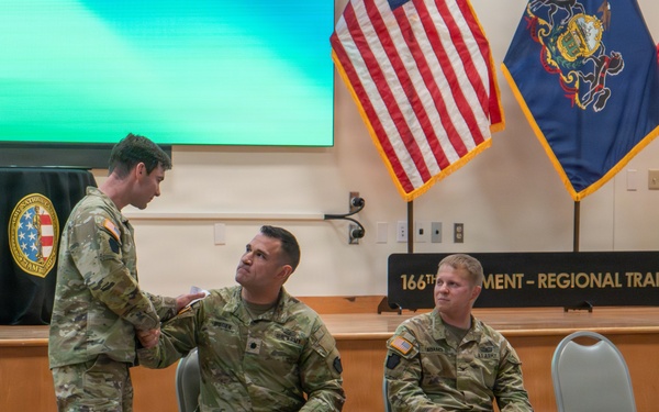 1-110th Infantry Regiment holds change of command ceremony