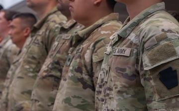1-110th Infantry Regiment holds change of command ceremony