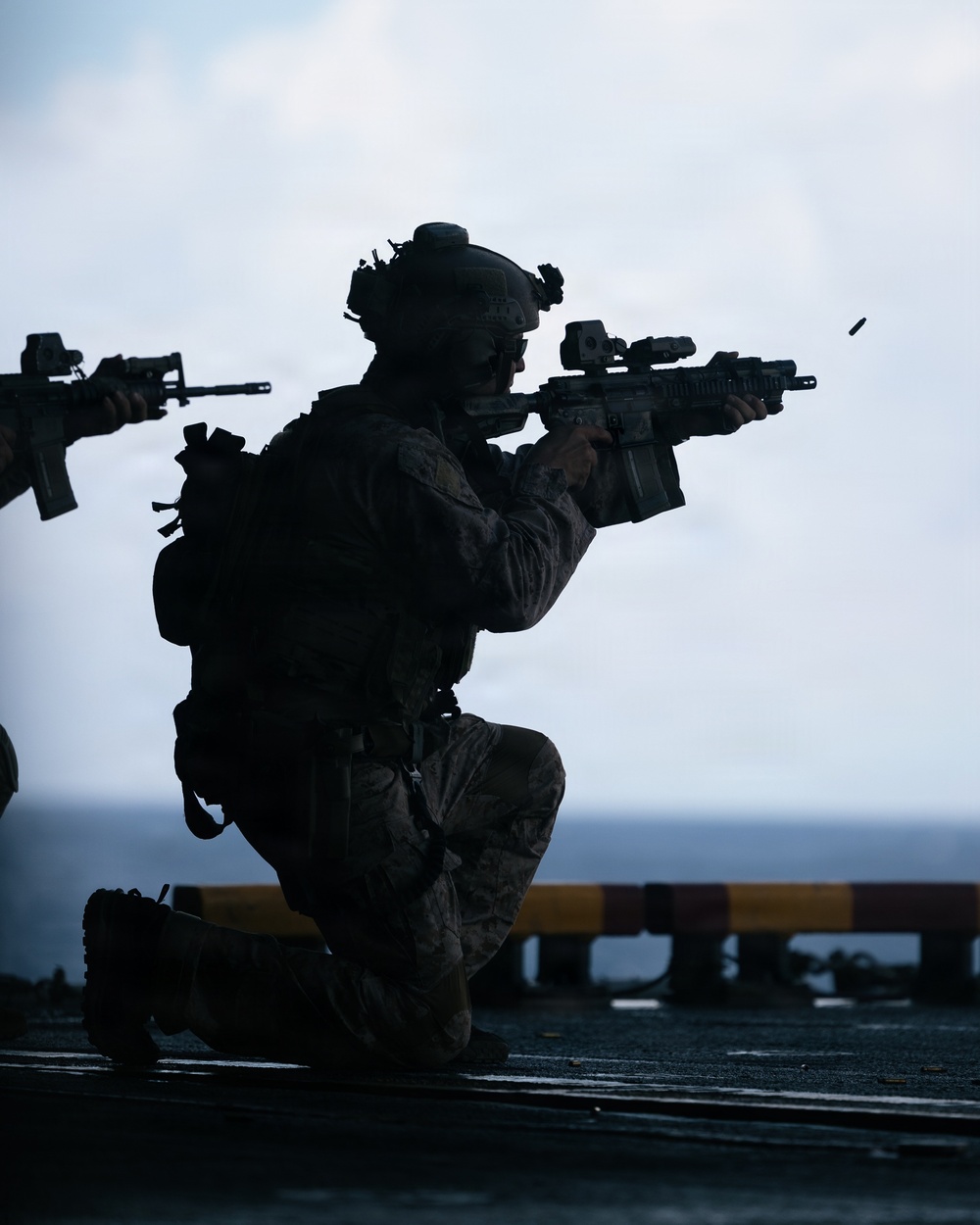 11th MEU Maritime Raid Force Conducts Marksmanship Training Aboard USS Boxer