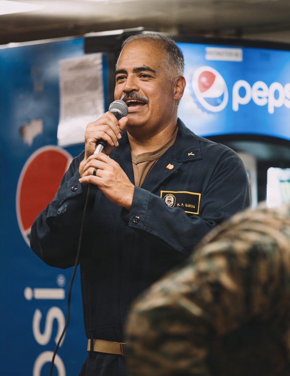 11th MEU Marines, Sailors Host Open Mic Aboard USS Boxer