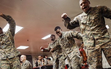 11th MEU Marines, Sailors Host Open Mic Aboard USS Boxer