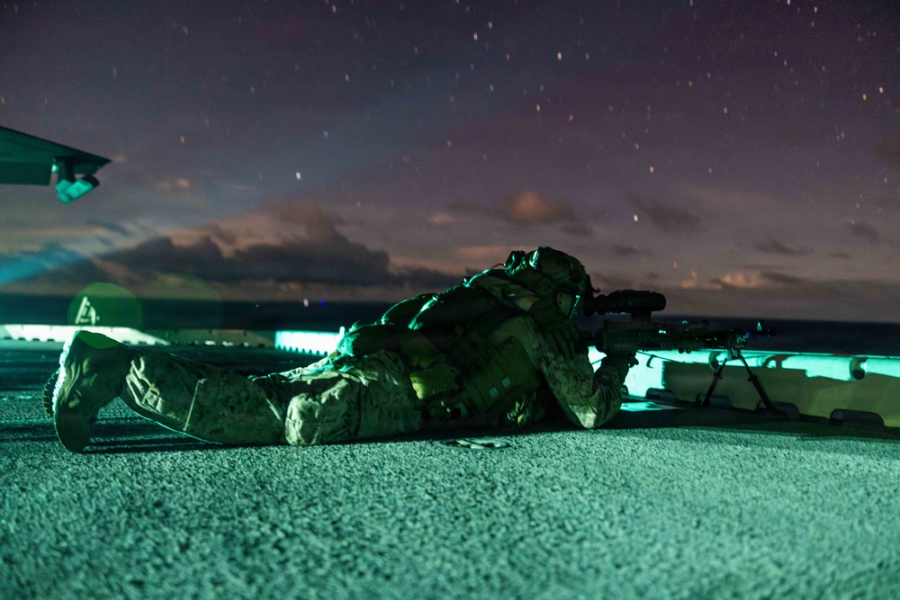 11th MEU Marines, Sailors Transit the Surigao Strait Abroad USS Boxer
