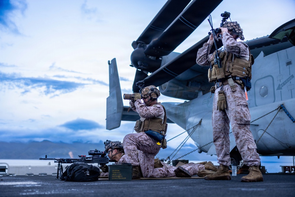 11th MEU Marines, Sailors Transit the Surigao Strait Abroad USS Boxer