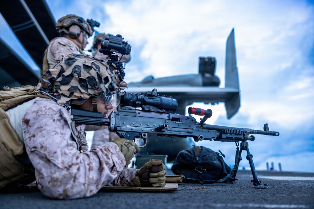 11th MEU Marines, Sailors Transit the Surigao Strait Abroad USS Boxer