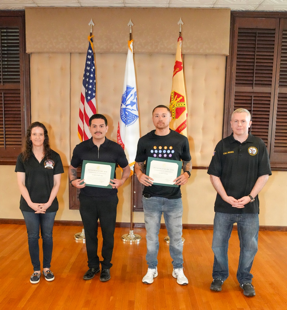 Fort Hamilton honors workforce excellence, marks SAAPM during quarterly awards ceremony