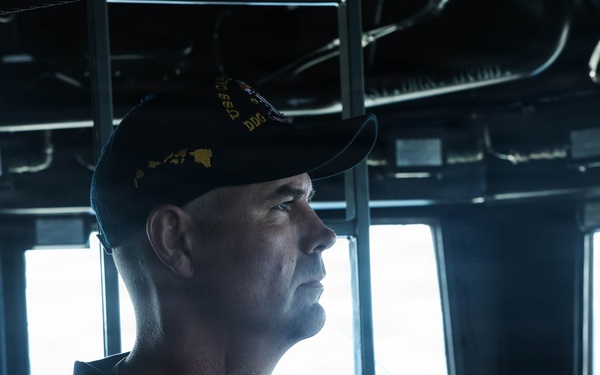 USS Carl M. Levin conducts training operations