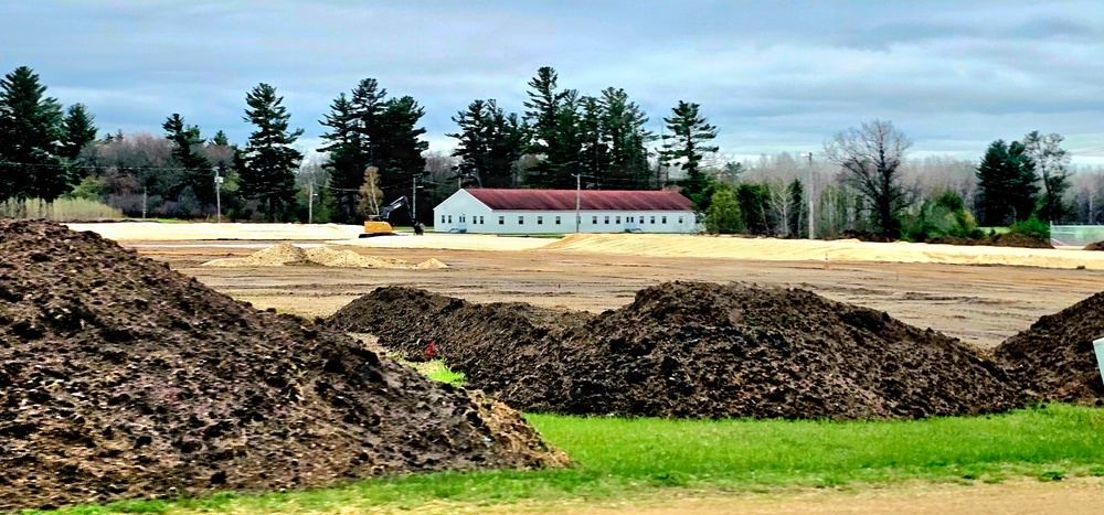 Parking area for Wisconsin National Guard’s MATES under construction