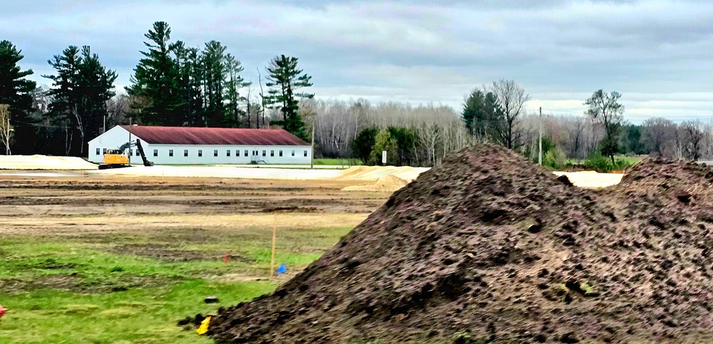 Parking area for Wisconsin National Guard’s MATES under construction at Fort McCoy