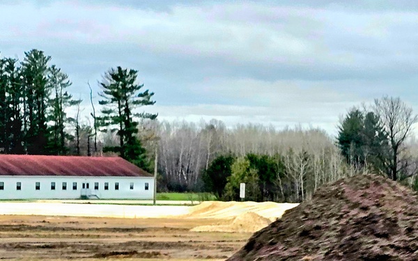 Parking area for Wisconsin National Guard’s MATES under construction at Fort McCoy